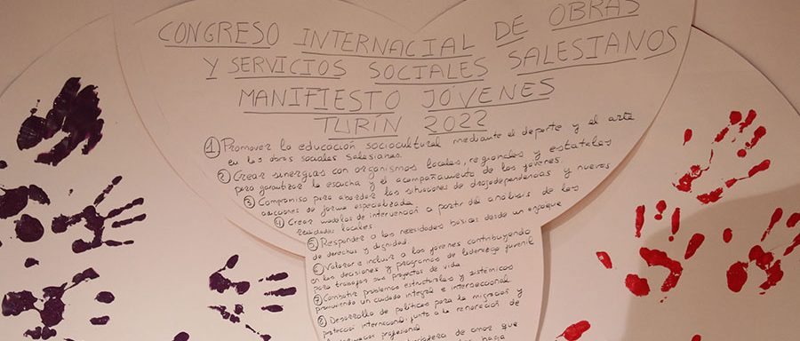 Manifiesto de los jóvenes del Congreso Internacional de Obras y Servicios sociales Salesianos.